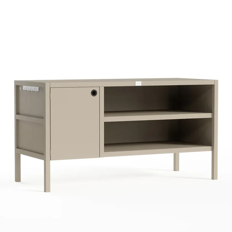 Есігі бар екі қабатты сыртқы ас үй шкафы