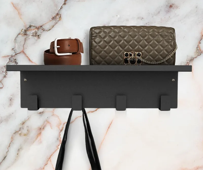 Black Metal Kitchen Hanger