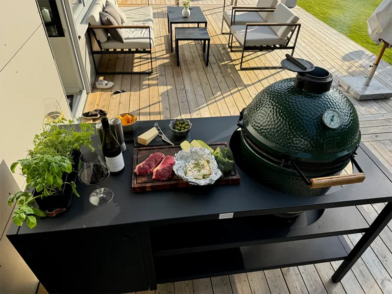 Multi Functional Outdoor Cabinet with Oven